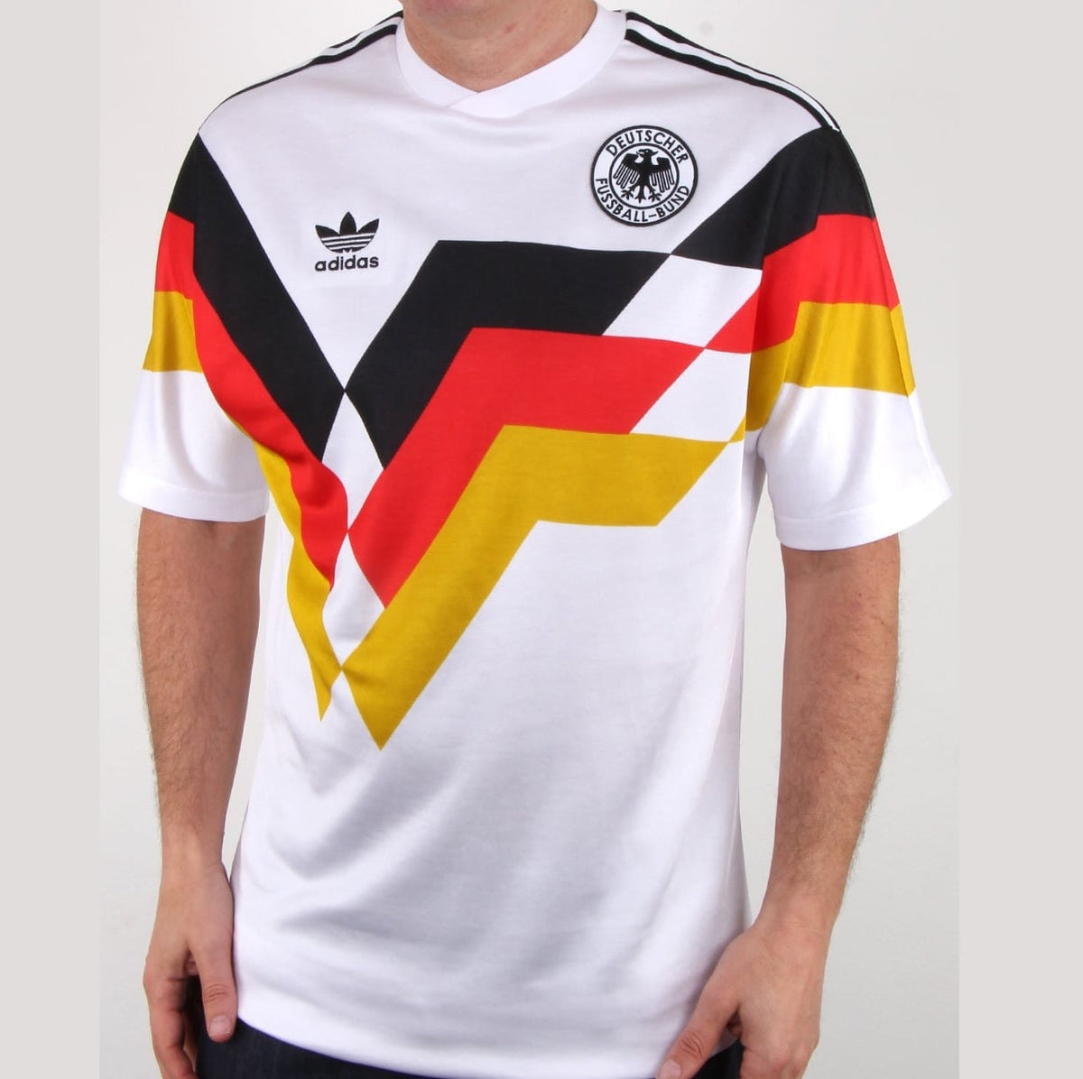 Germany Home Football Jersey Season 1990 online India France Messi SportsHeap Store