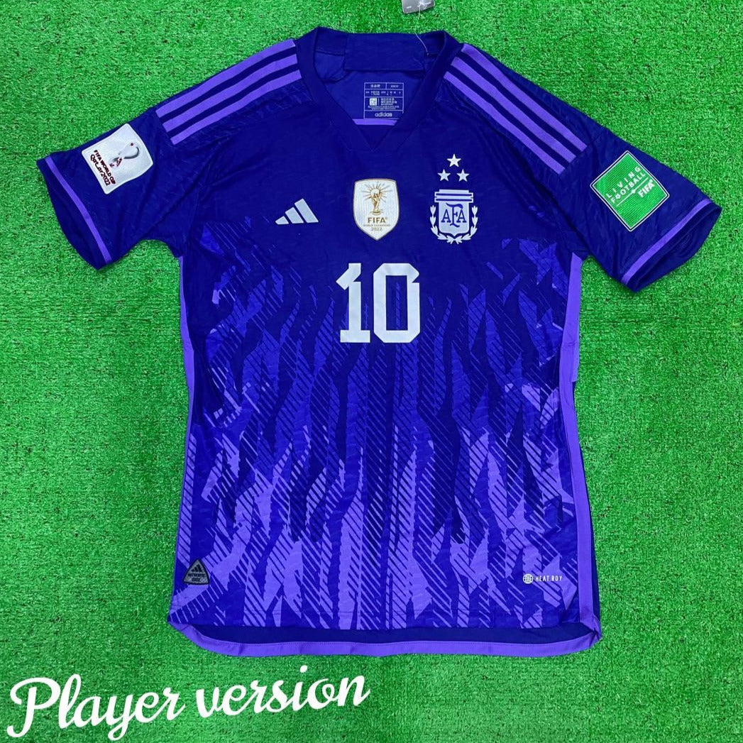 Argentina Messi Away Jersey FIFA World Cup 2022 France Spain Germany –  SportsHeap Store