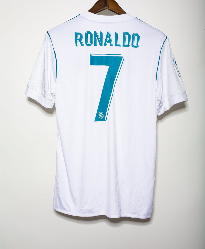 Retro R Madrid Ronaldo Home Jersey 2017/18