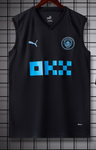 Manchester City Sleeveless Pre-Match Jersey  Black 2023/24 [Superior Quality]