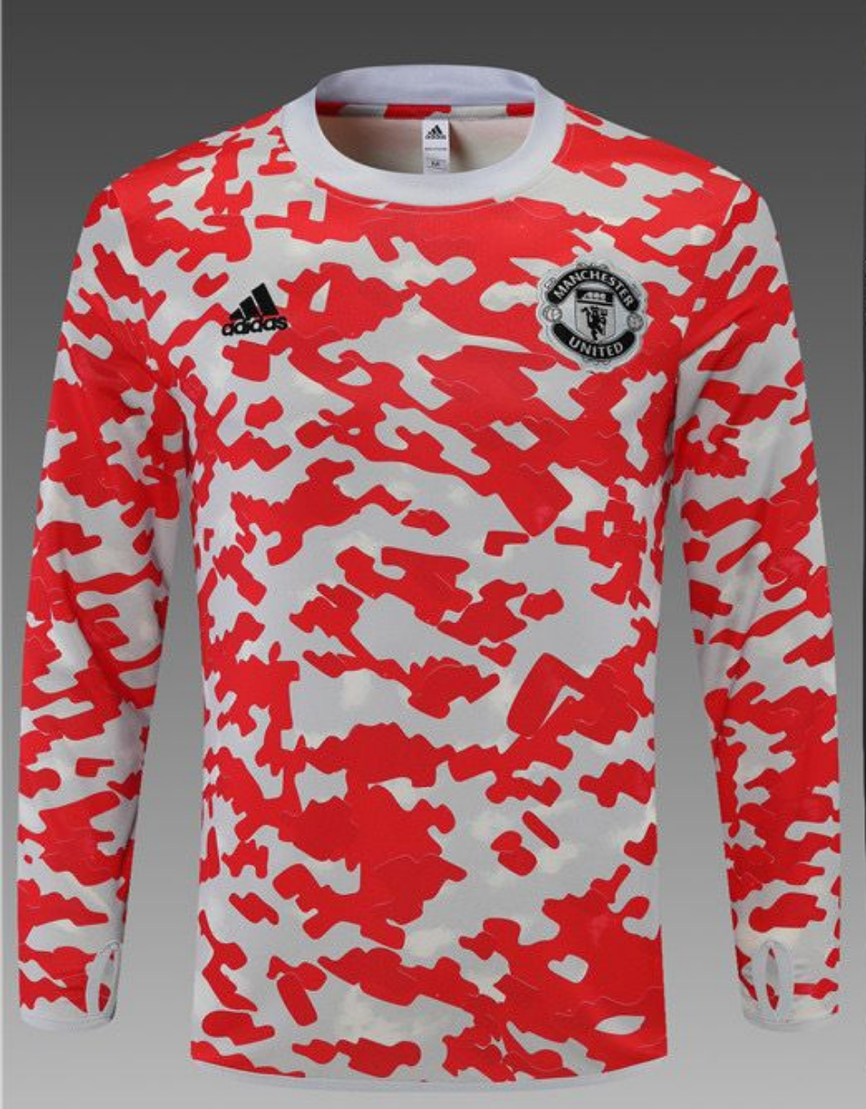 Manchester United Track Upper White/Red 2021/22