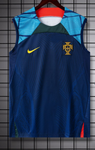 Portugal Sleeveless Pre-Match Jersey Set  Blue 2023/24 [Superior Quality]