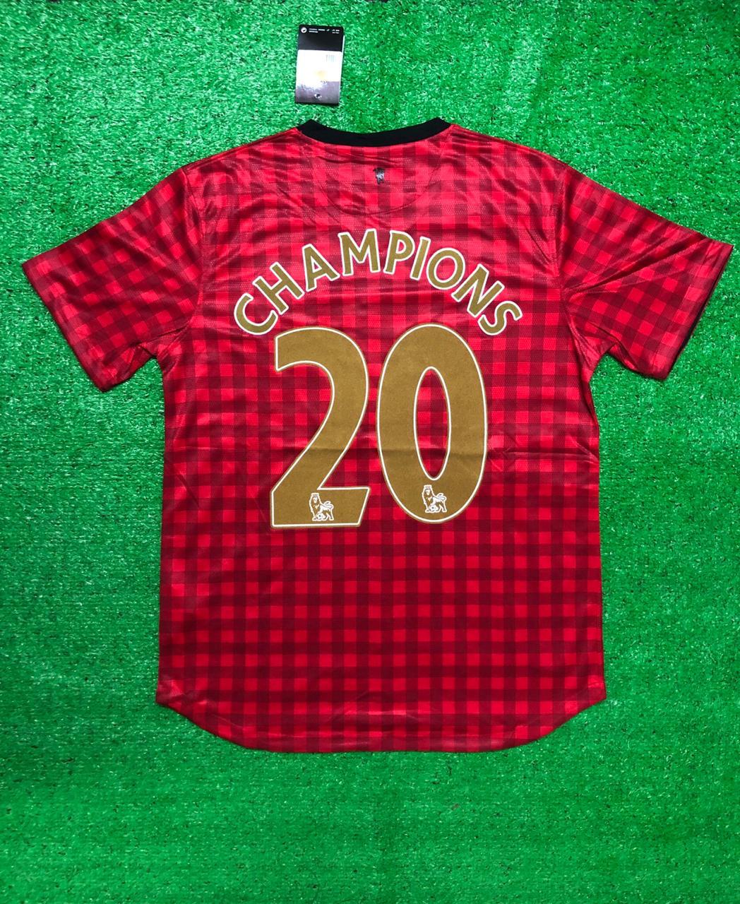 Retro Manchester United Champions 20 Jersey 2012/13
