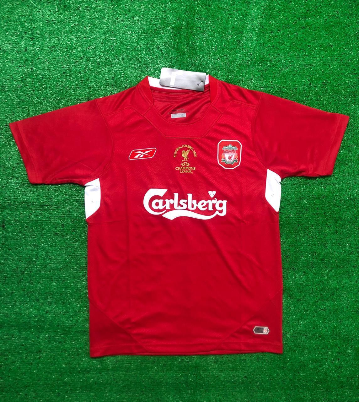 Retro Liverpool Istanbul UCL Final 2005 Home Jersey