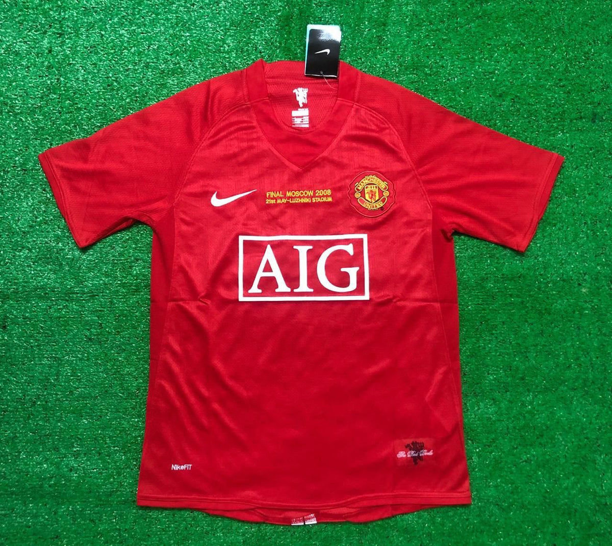 Retro Manchester United Ronaldo Home Jersey & Shorts UCL Final 2007/08