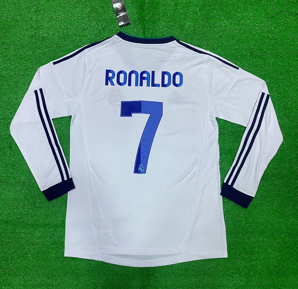 Retro R Madrid Ronaldo Home Full Sleeve Jersey 2012/13