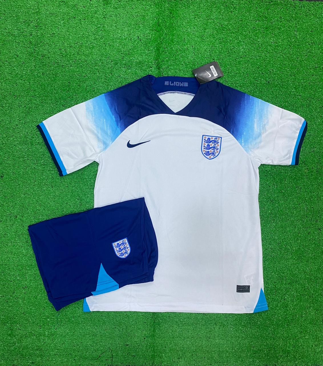 England Home Jersey and Shorts WC 2022 [Premium Quality]