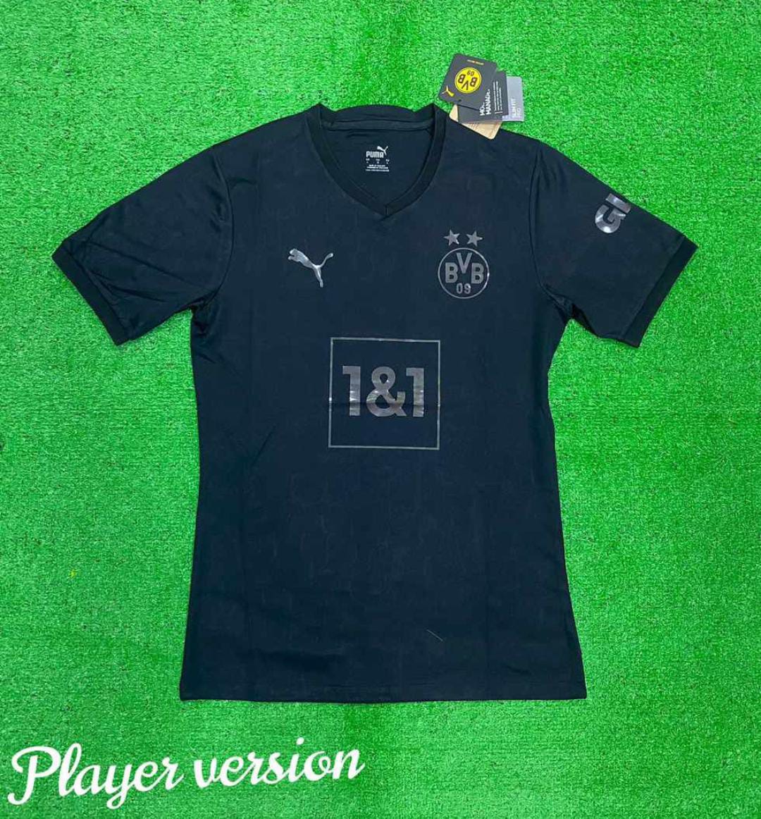 BVB Dortmund All Black Jersey 2022/23 [Player's Quality]