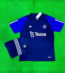 Manchester United Blue Pre-match Jersey with Shorts 2023/24 [Premium Quality]