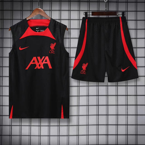 Liverpool Sleeveless Pre-Match Jersey Black Red 2023/24 [Premium Quality]