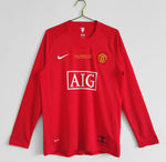 Retro Manchester United Home Full Sleeve Jersey UCL Final 2007/08