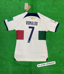 Portugal Ronaldo Away Jersey with badges 2022/23 [Player's Quality]