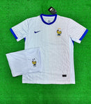 France Away Euro cup Jersey with Shorts 2025 [Premium Quality]