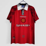 Retro Manchester Utd Home Half Sleeve Jersey 96-99