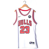 Jordan 23 Bulls White/Red Basketball Jersey [Stitch]