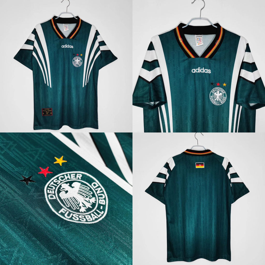 Retro Germany Away Jersey With Shorts 1996/97