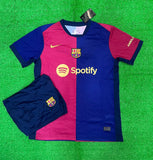 Barcelona Home  Jersey With Shorts 2024/25 [Premium Quality]
