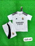 Kids/Youth Real Madrid Home Jersey & Shorts 2024/25.