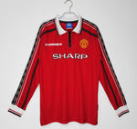 Retro Man Utd Home Full Sleeve Jersey   1998-00