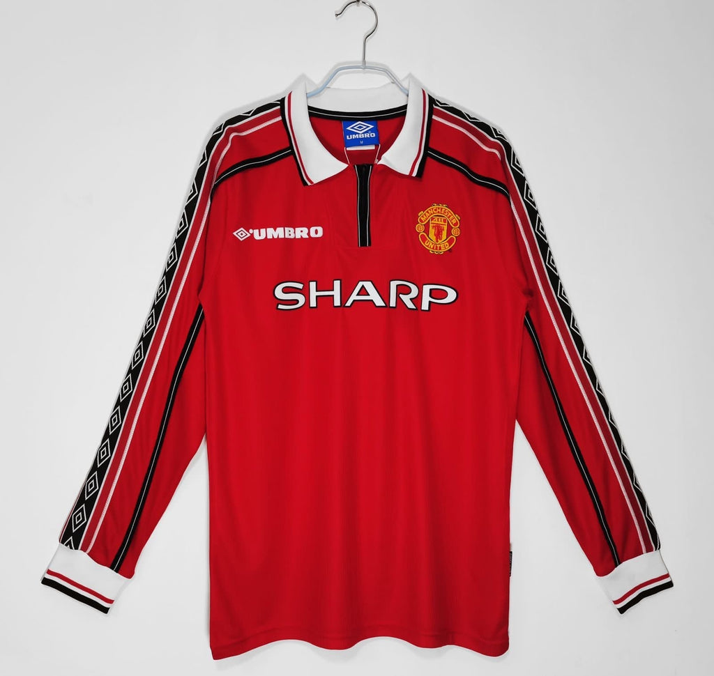 Retro Man Utd Home Full Sleeve Jersey 1998-00