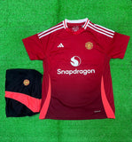 Man Utd Home Jersey and Shorts 2024/25 [Premium]