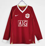 Retro Manchester Utd Home Full Sleeve Jersey 06/07