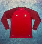 Retro Portugal Home Full Sleeve Jersey .