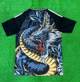 Japan Anime Dragon Black Multi color front and back sublimation Away Jersey 2024/25 [Superior Quality]