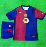 Barcelona Home  Jersey With Shorts 2024/25 [Premium Quality]