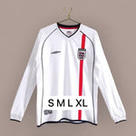 Retro England Home Full sleeve Jersey 2002