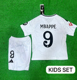 Kids/Youth Real Madrid Home Mbappe Jersey & Shorts 2024/25.