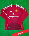 Manchester United Home Full Sleeve Jersey 2024/25 [Players Quality]