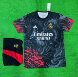 Real Madrid Special edition Black Red Dragon Jersey with Shorts 2024/25 [Premium Quality]