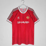 Retro Man Utd Home Half Sleeve Jersey