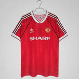 Retro Man Utd Home Half Sleeve Jersey