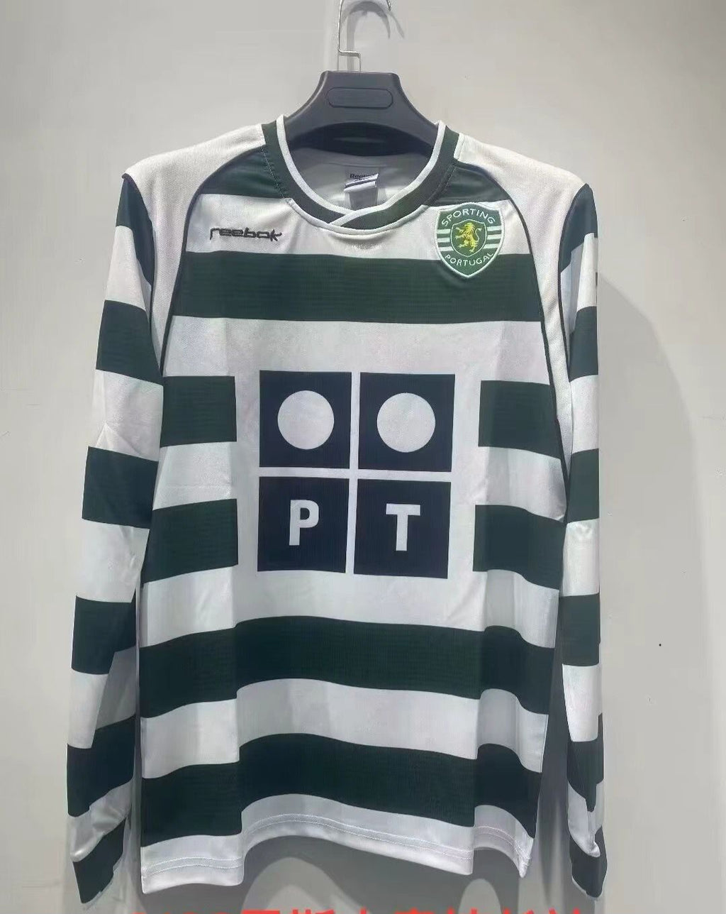 Retro Sporting Lisbon Away Full Sleeve Jersey .