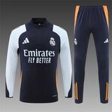 Real Madrid  Track Suit Dark Blue white 2024/25