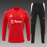 Manchester United Home red Track Suit Black 2024/25