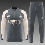 Real Madrid Grey White  Track Suit 2024/25