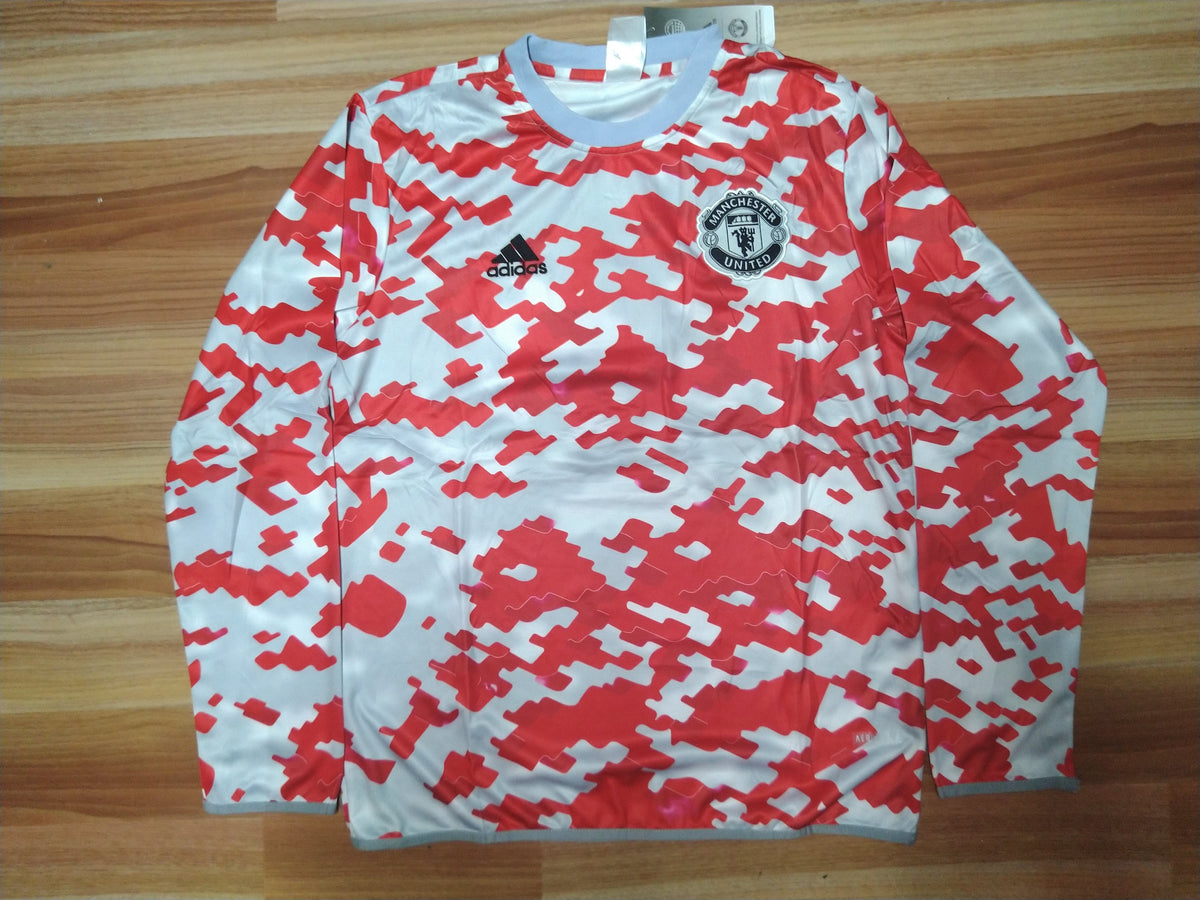 Manchester United Track Upper White/Red 2021/22