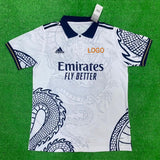 R Madrid Chinese Dragon White Jersey with Shorts 2023/2024[Premium Quality]