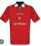 Retro Manchester Utd Home Half Sleeve Jersey 96-99