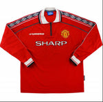 Retro Man Utd Home Full Sleeve Jersey   1998-00
