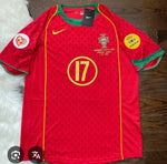 Retro Portugal Home Ronaldo Jersey .