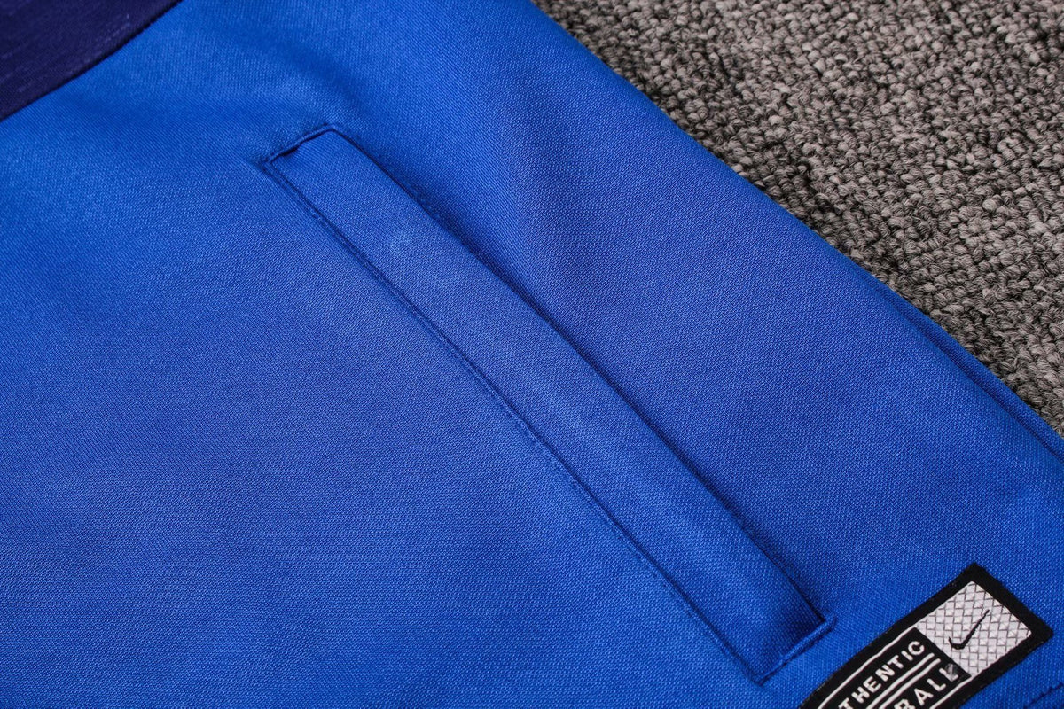 Barcelona Blue & Navy Blue Zipper