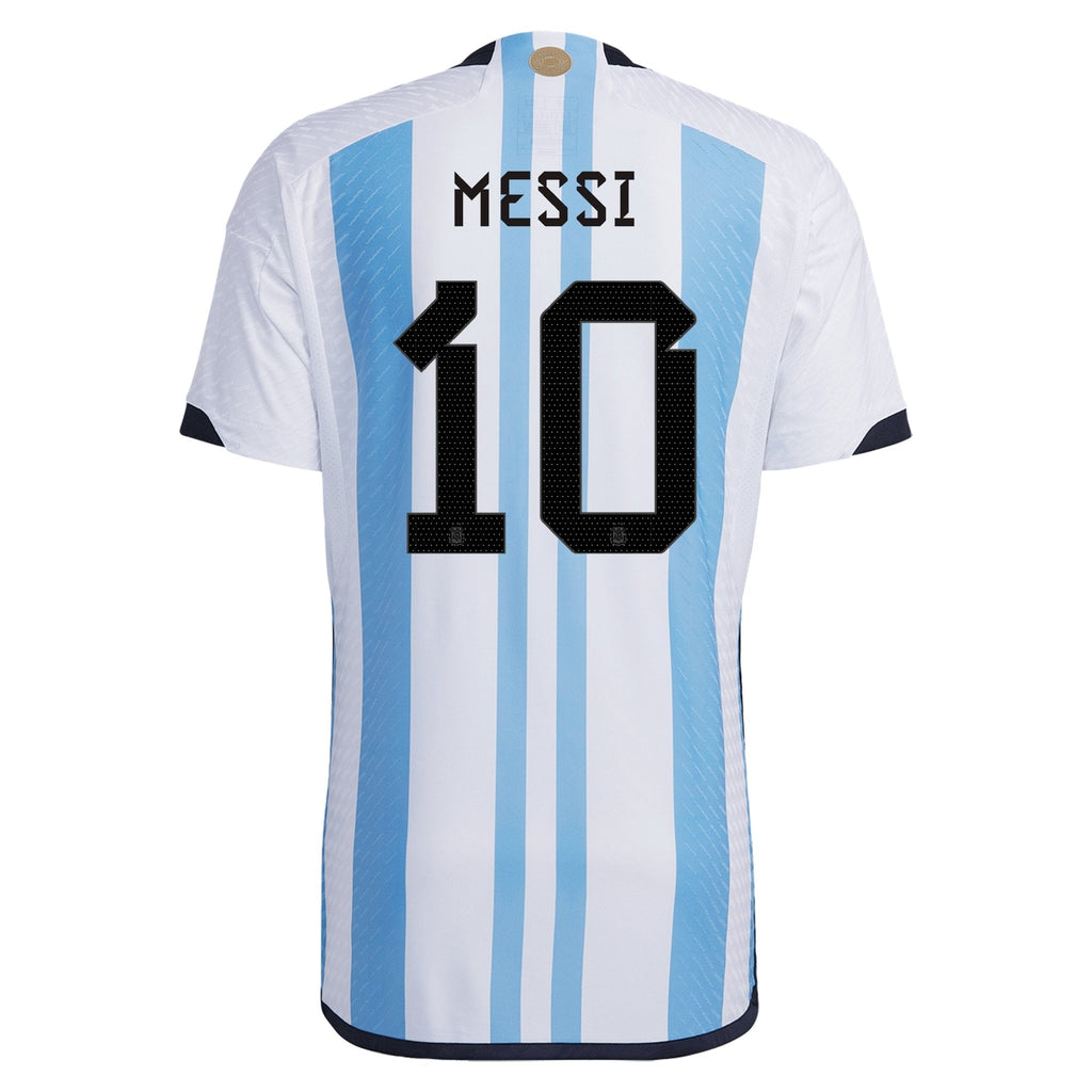 Retro Argentina Messi Home Jersey World Cup 3 Star Winners 2022