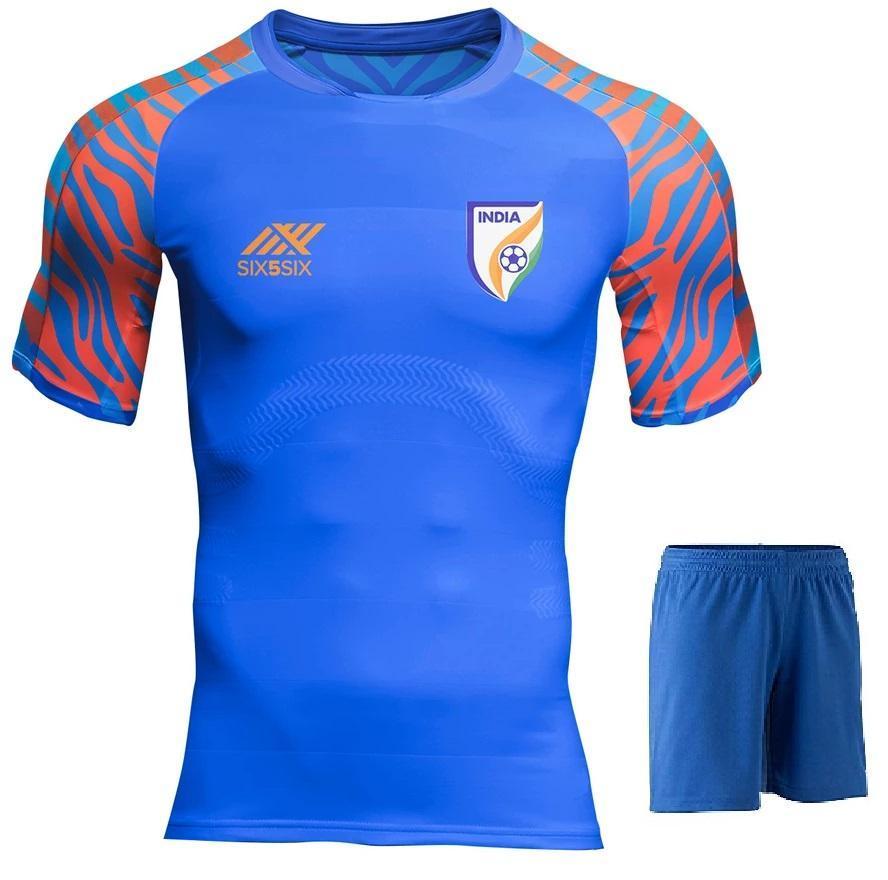 Kids/Youth India Home Jersey & Shorts 2019