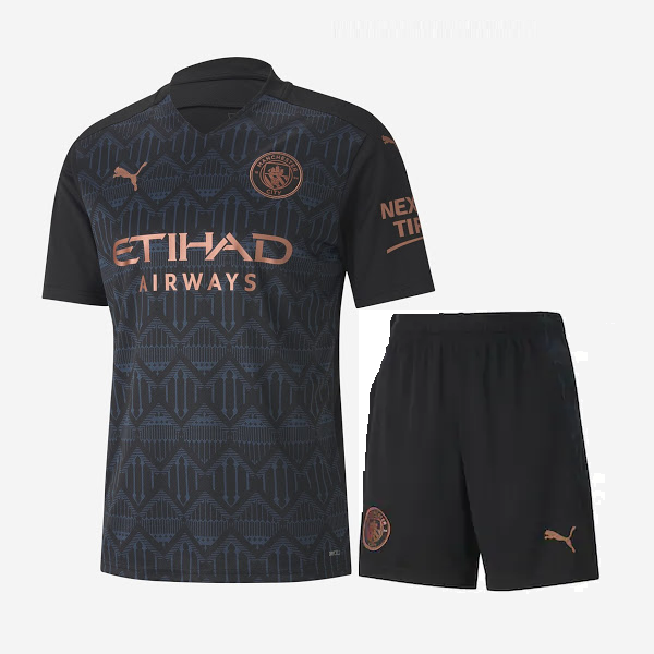 Kids/Youth Manchester City Away Premium Jersey & Shorts 2020/21