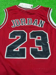 Jordan 23 Bulls Red/Black Basketball Jersey [Stitch]