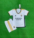 Kids/Youth Real Madrid Home  Jersey & Shorts 2023/24